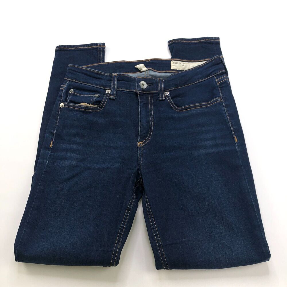 Rag & Bone Cate Mid Rise Ankle Skinny 25 (Fits 28W 27L) Mid Rise Jeans HR1 - Picture 3 of 12